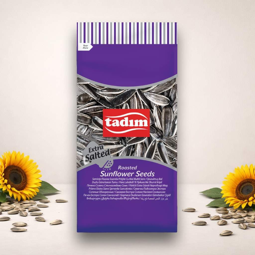 Semințe de Floarea Soarelui Prăjite, Extra Sărate  – Tadim 155 g