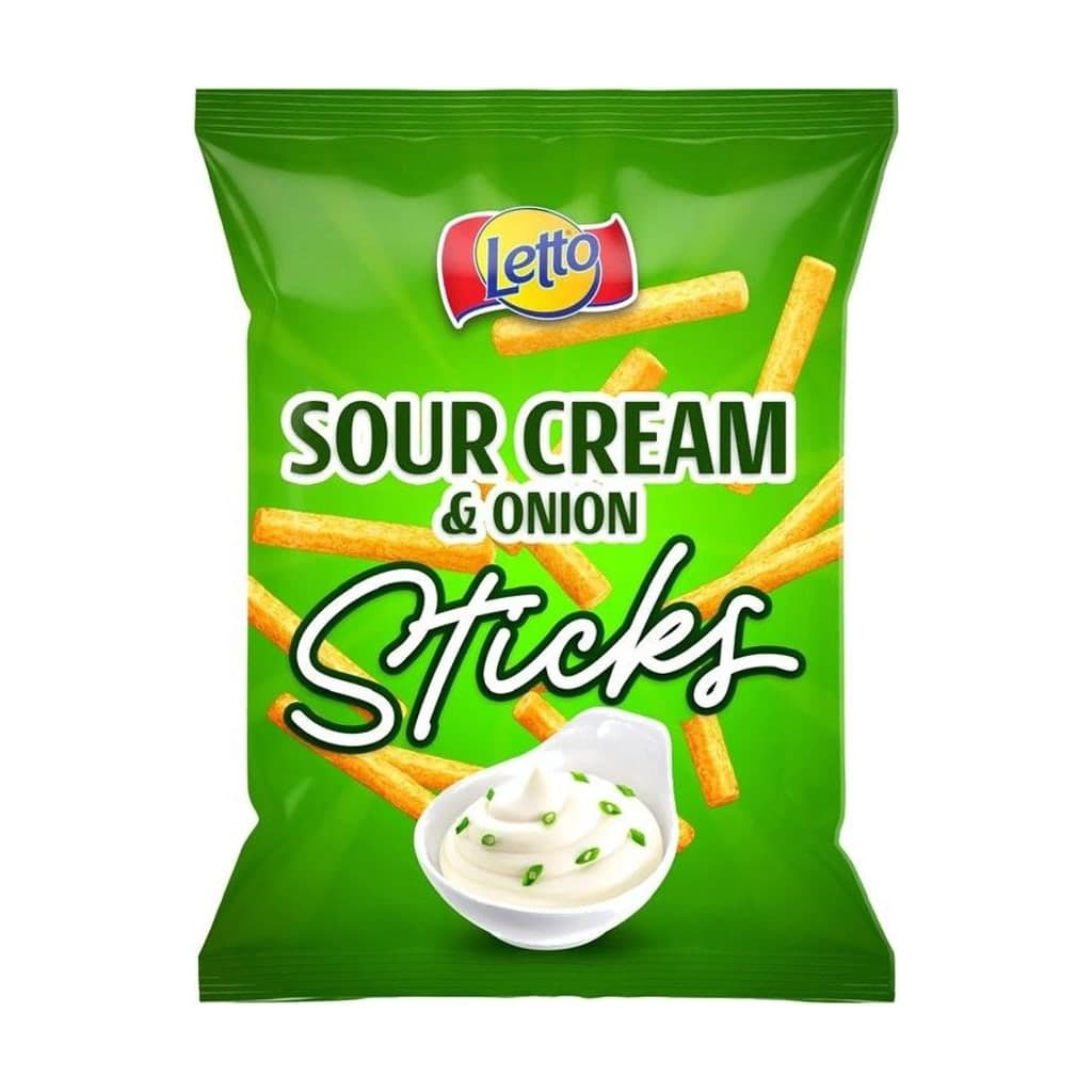 Letto Sticks Smântână și Ceapă – Sticks din Porumb 120 g